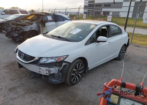 2015 Honda Civic Ex-L from USA, damaged, VIN 19XFB2F98FE009695